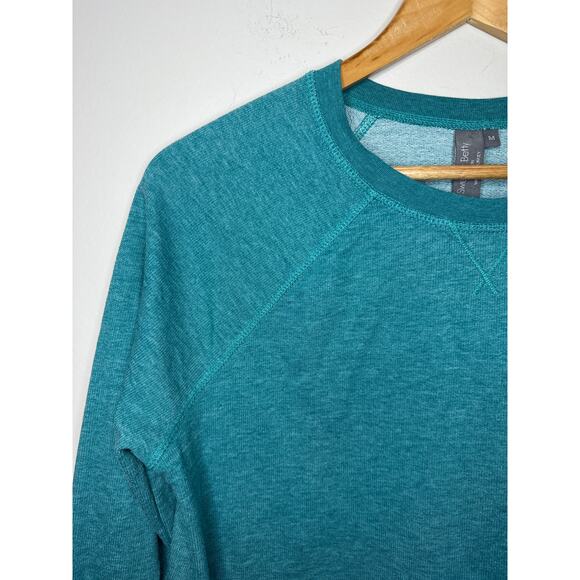 Sweaty Betty Chelsea Crop Sweatshirt Crewneck Teal Long Sleeve Size M Athleisure - Picture 2 of 9